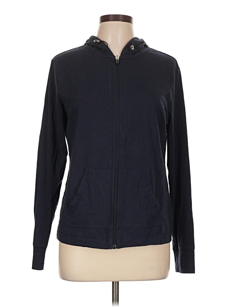 Pre-owned Danskin Now Zip Up Hoodie In Blue