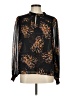 CAbi 100% Polyester Black Long Sleeve Blouse Size M - photo 1