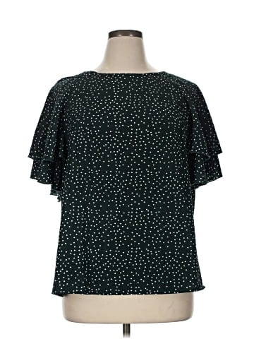 BLOOMCHIC Short Sleeve Blouse (view 1)