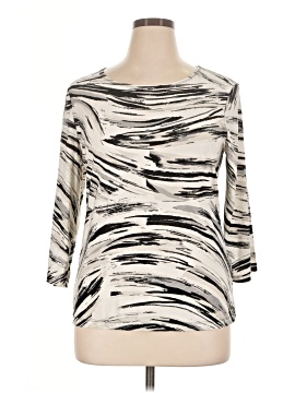 Jm Collection 3/4 Sleeve T Shirt