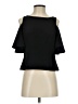 Eliza J Black Short Sleeve Top Size 4 - photo 1