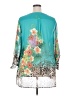 Soft Surroundings 100% Polyester Teal 3/4 Sleeve Blouse Size 2X - photo 2