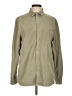 Zara Solid Green Long Sleeve Button-Down Shirt Size L - photo 1