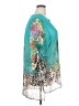 Soft Surroundings 100% Polyester Teal 3/4 Sleeve Blouse Size 2X - photo 4