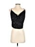Stitch + Feather 100% Polyester Black Sleeveless Top Size M - photo 1