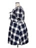 Torrid Plaid Blue Casual Dress Size 2X Plus (2) - photo 5