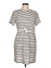 Shein Stripes Ivory Casual Dress Size L - photo 1