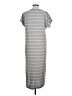 LA Relaxed Stripes Gray Casual Dress Size L - photo 2