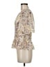 CAbi 100% Polyester Gold Short Sleeve Blouse Size M - photo 5