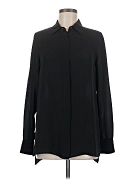 Vince. Long Sleeve Silk Top (view 1)
