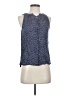 A New Day 100% Rayon Blue Sleeveless Blouse Size XS - photo 1