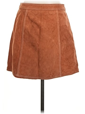 Topshop Leather Skirt (view 2)