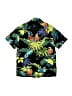 Assorted Brands 100% Cotton Tropical Black Short Sleeve Button-Down Shirt Size 10 - photo 2