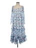 LoveShackFancy 100% Cotton Blue Cocktail Dress Size S - photo 1