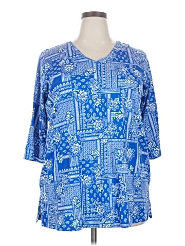 Woman Within 3/4 Sleeve Blouse (view 1)