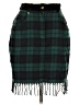 Express Plaid Green Casual Skirt Size 11 - photo 1