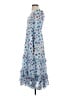 LoveShackFancy 100% Cotton Blue Cocktail Dress Size S - photo 5
