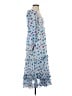LoveShackFancy 100% Cotton Blue Cocktail Dress Size S - photo 4