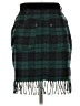 Express Plaid Green Casual Skirt Size 11 - photo 2