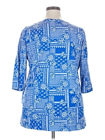 Woman Within 3/4 Sleeve Blouse (view 2)