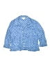 Talbots 100% Linen Blue Long Sleeve Polo Size 12 - photo 1