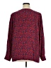 J.Jill 100% Rayon Red Long Sleeve Blouse Size XL (tall) - photo 2