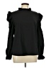 Unbranded 100% Polyester Black Long Sleeve Blouse Size L - photo 1