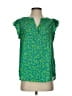Andree by UNIT 100% Polyester Stars Green Sleeveless Blouse Size S - photo 1