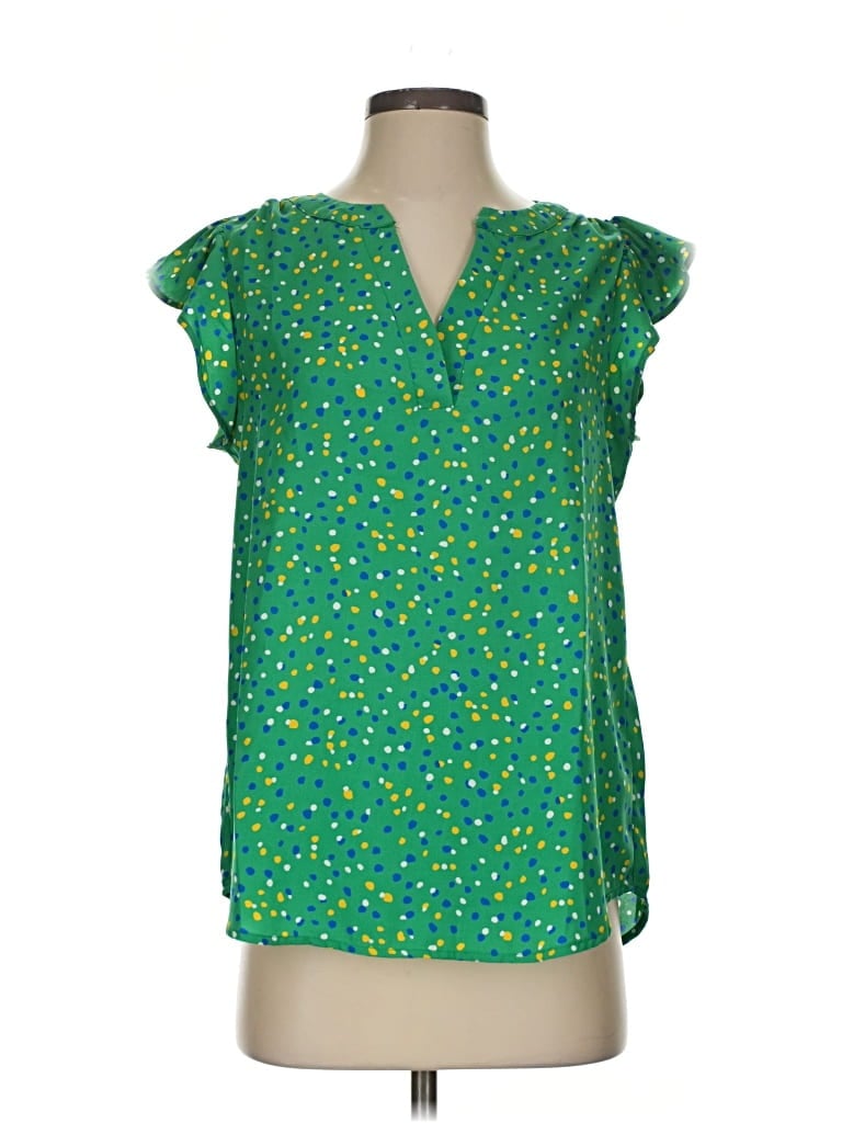 Pre-owned Andree By Unit Sleeveless Blouse In Green