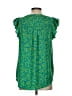 Andree by UNIT 100% Polyester Stars Green Sleeveless Blouse Size S - photo 2