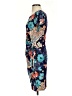 Connected Apparel Paisley Blue Casual Dress Size S - photo 5