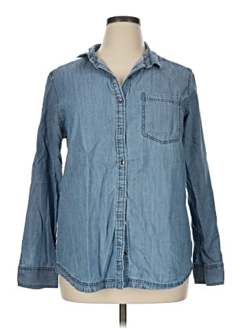 Caslon Long Sleeve Button-Down Shirt (view 1)