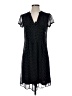 MSK 100% Polyester Polka Dots Black Casual Dress Size 4 - photo 1