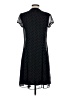 MSK 100% Polyester Polka Dots Black Casual Dress Size 4 - photo 2