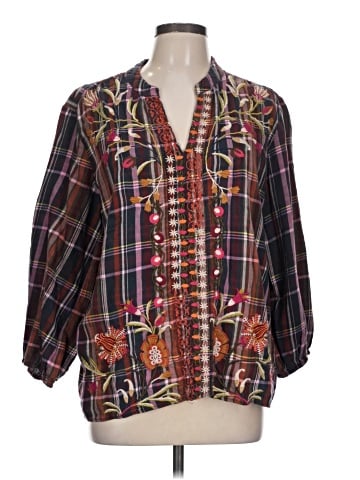 Johnny Was 3/4 Sleeve Blouse (view 1)