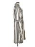 H&M 100% Polyester Stripes Ivory Casual Dress Size M - photo 4