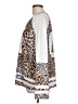 Shein 100% Polyester Animal Print Silver Long Sleeve Blouse Size L - photo 5