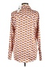 Timing Print Orange Long Sleeve Button-Down Shirt Size M - photo 2
