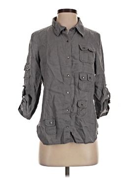 Lauren Vidal 3/4 Sleeve Button Down Shirt