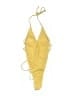 Unbranded Solid Yellow One Piece Swimsuit Size S - photo 1