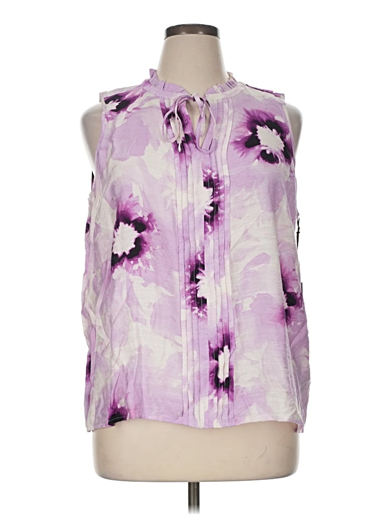 Simply Vera Vera Wang Sleeveless Blouse In Purple