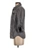 Lauren Vidal Solid Gray 3/4 Sleeve Button-Down Shirt Size S - photo 5