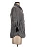 Lauren Vidal Solid Gray 3/4 Sleeve Button-Down Shirt Size S - photo 4