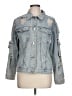 Shein Stars Blue Denim Jacket Size L - photo 1