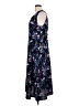 Connected Apparel 100% Polyester Floral Blue Casual Dress Size 12 - photo 5