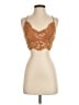FP One 100% Polyester Brown Sleeveless Top Size XS - photo 1