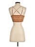 FP One 100% Polyester Brown Sleeveless Top Size XS - photo 2