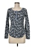 William Rast Animal Print Silver Long Sleeve Henley Size M - photo 1