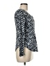 William Rast Animal Print Silver Long Sleeve Henley Size M - photo 4