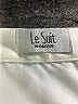 Le Suit Solid Ivory Formal Skirt Size 37 waist (estimated) - photo 4